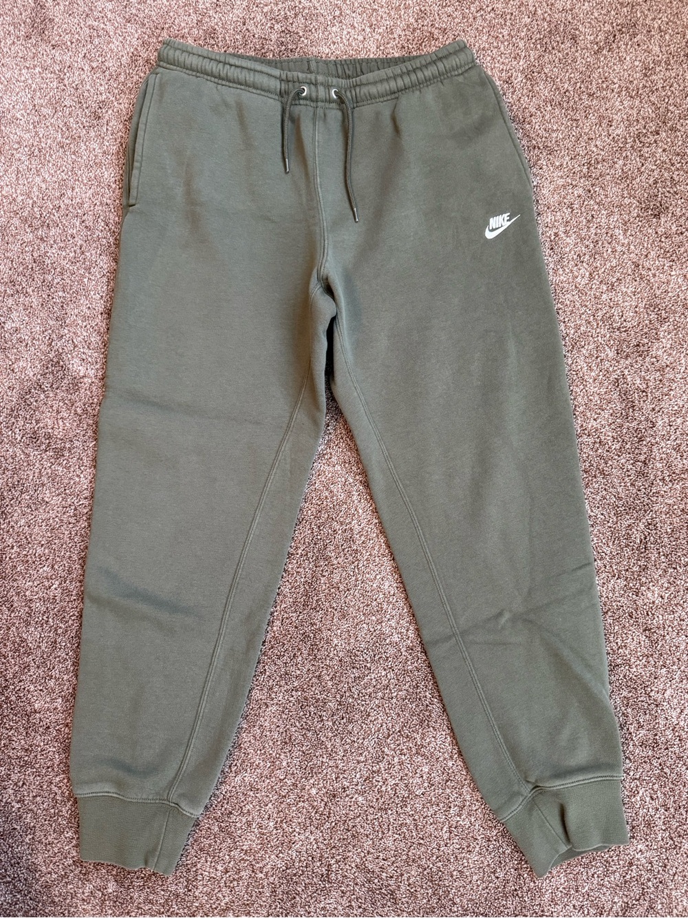 Nike Men’s Olive Green Fleece Jogger Pants